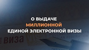 О выдаче милионной единой электронной визы О выдаче милионной единой электронной визы