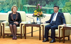中国国家主席习近平会见联邦委员会主席马特维延科 中国国家主席习近平会见联邦委员会主席马特维延科